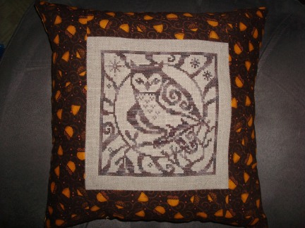 finished the pillow and sent it off to the recipient.